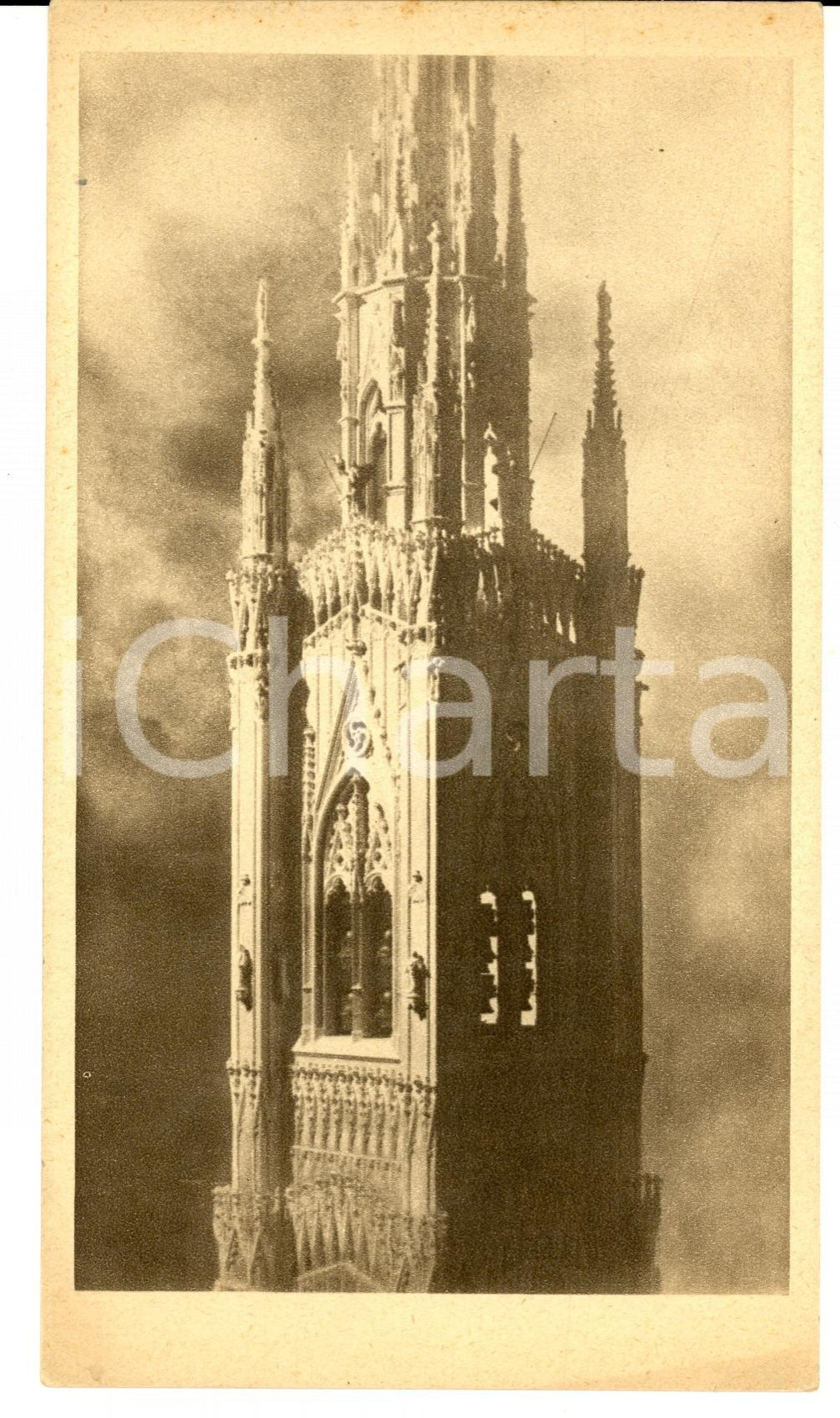 Stampa, bozzetto originale 1927 MILANO Vico VIGANO  TORRE DELLE MEMORIE Cella campanaria RENDERING 1