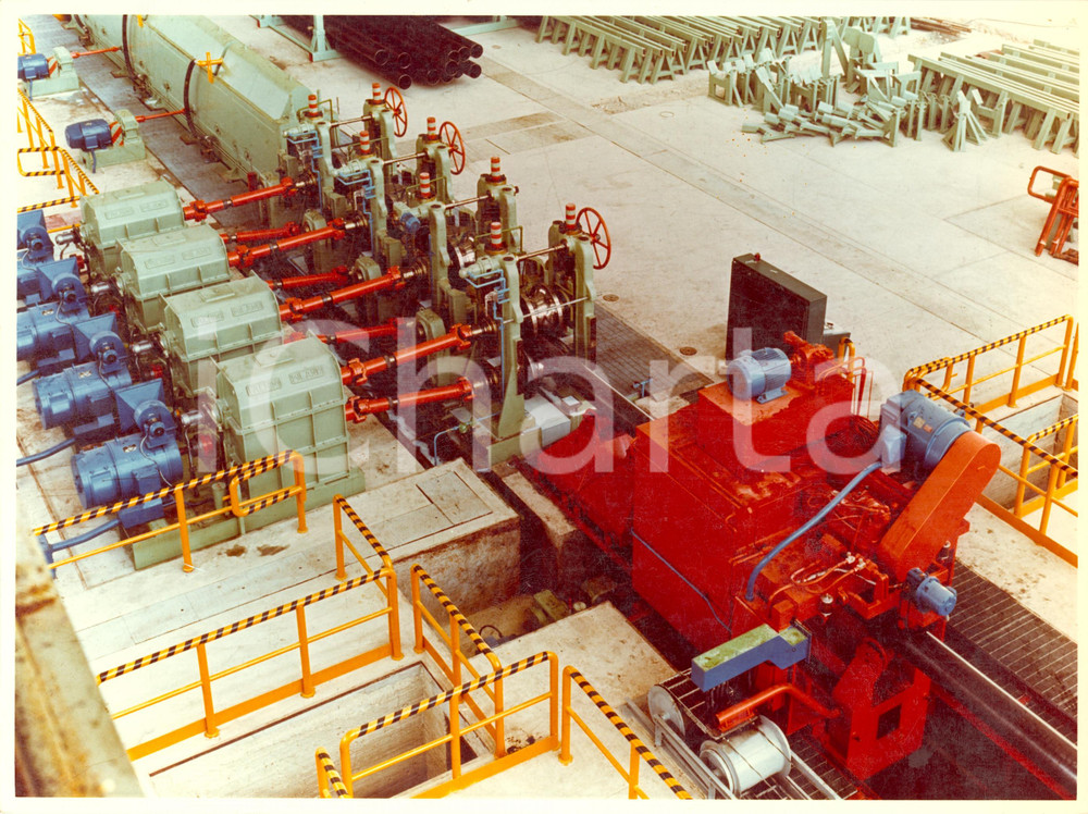 Fotografia d epoca originale 1968 RHO  MILANO Ditta Ing.V.FACHINI Rulli sdoppiatori e riduttori FOTOGRAFIA 1