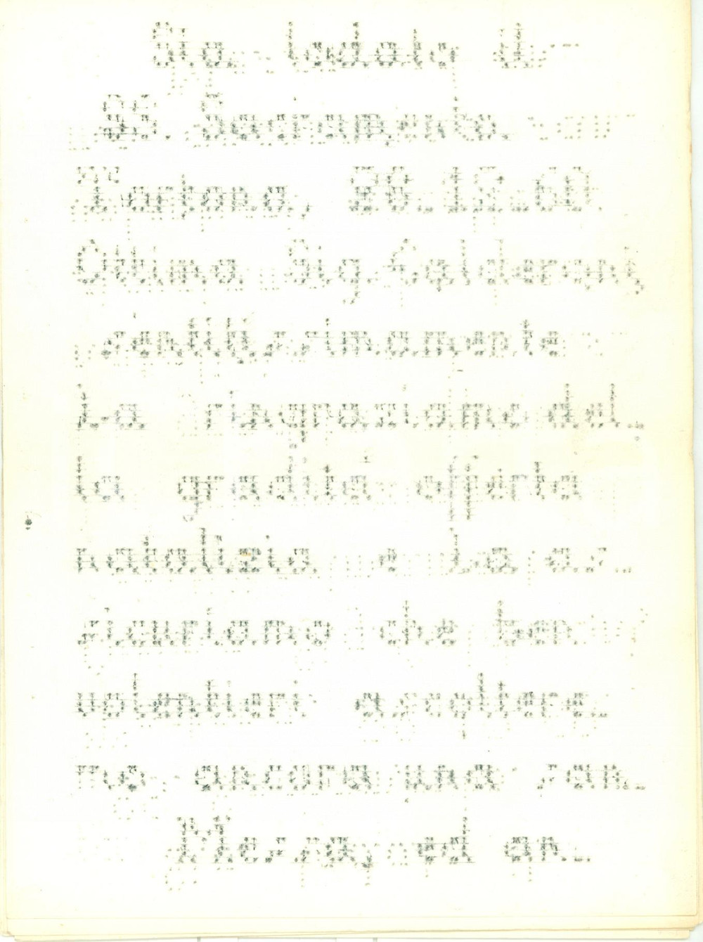 Manoscritto, lettera originale 1960 TORTONA Madre Tarcisia SUORE SACRAMENTINE malata carta punteggiata ciechi 1