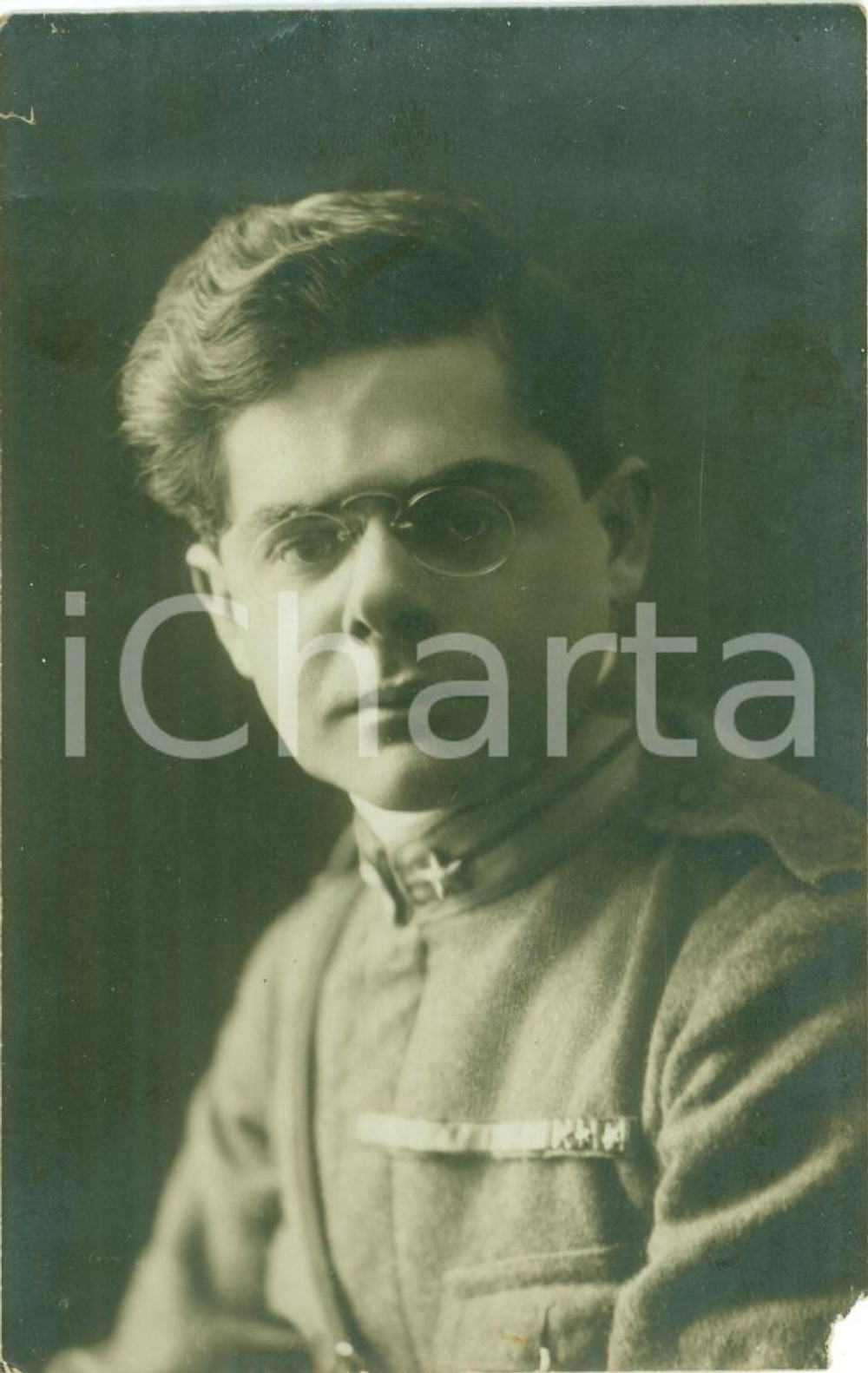 Fotografia d epoca originale 1917 SLOVENIA WWII Edmondo ZANCHI caduto RSI Compagnia ALLINEY Brig. ALESSANDRIA 1