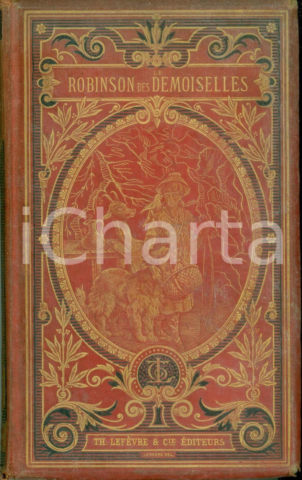 Libro, pubblicazione d epoca 1870 ca Madame WOILLEZ Le Robinson des demoiselles Nouvelle Edition LEFEVRE 1