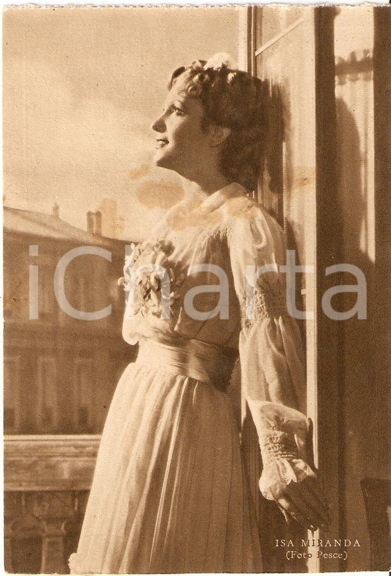 Cartolina originale da collezione 1939 ISA MIRANDA Fotografia seriale RIZZOLI Foto Pesce FG NV 1