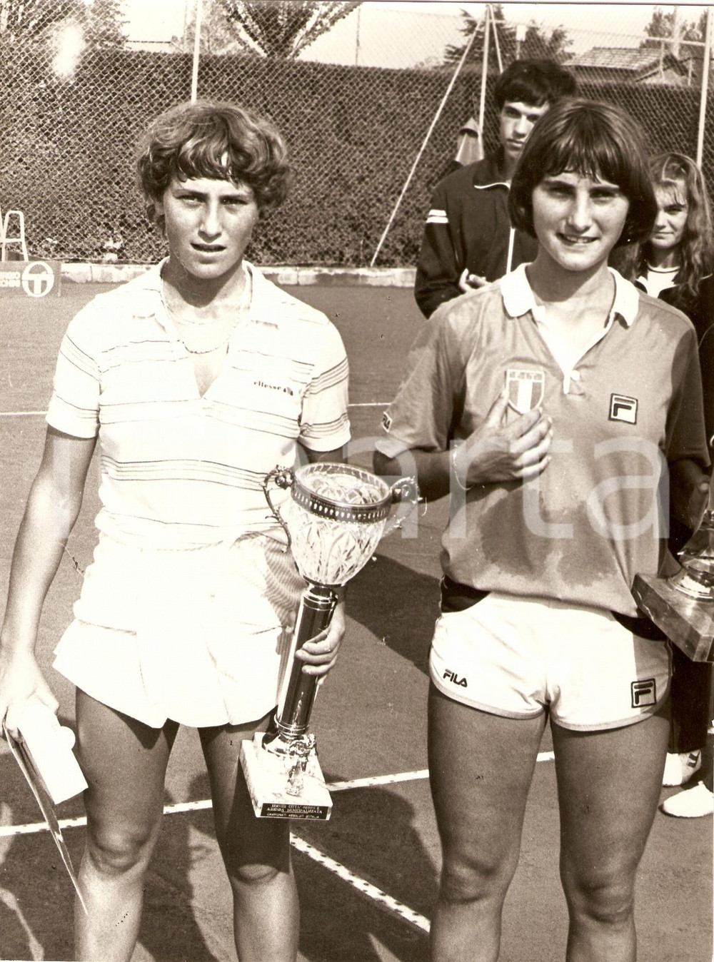 Fotografia d epoca originale 1981 REGGIO EMILIA Campionati Italiani TENNIS Patrizia MURGO Wanita NESTI Foto 1