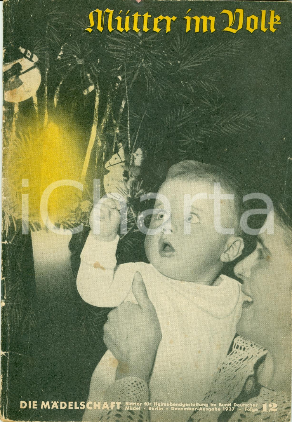 Libro, pubblicazione d epoca 1937 GERMANIA Mutter im Volk Storie per NATALE Pubblicazione 1