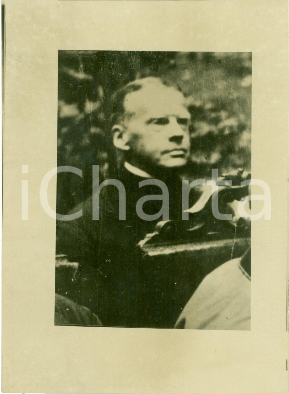 Fotografia d epoca originale 1930 ca ROMA Principe Georg von BAYERN prelato SAN PIETRO Riproduzione COEVA 1