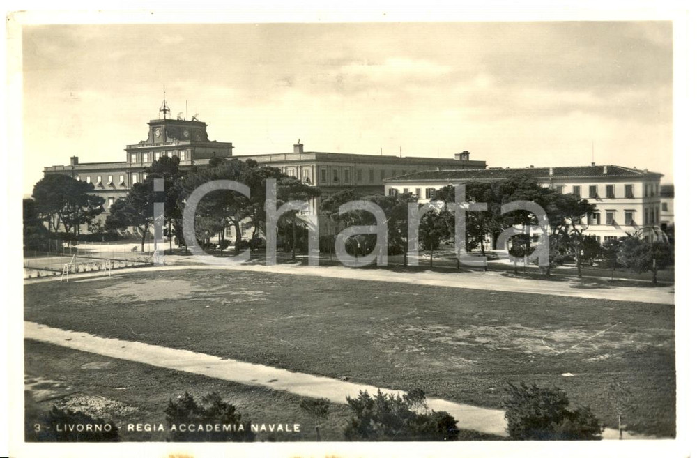 Cartolina originale da collezione 1938 LIVORNO Regia Accademia Navale Cartolina postale FP VG 1