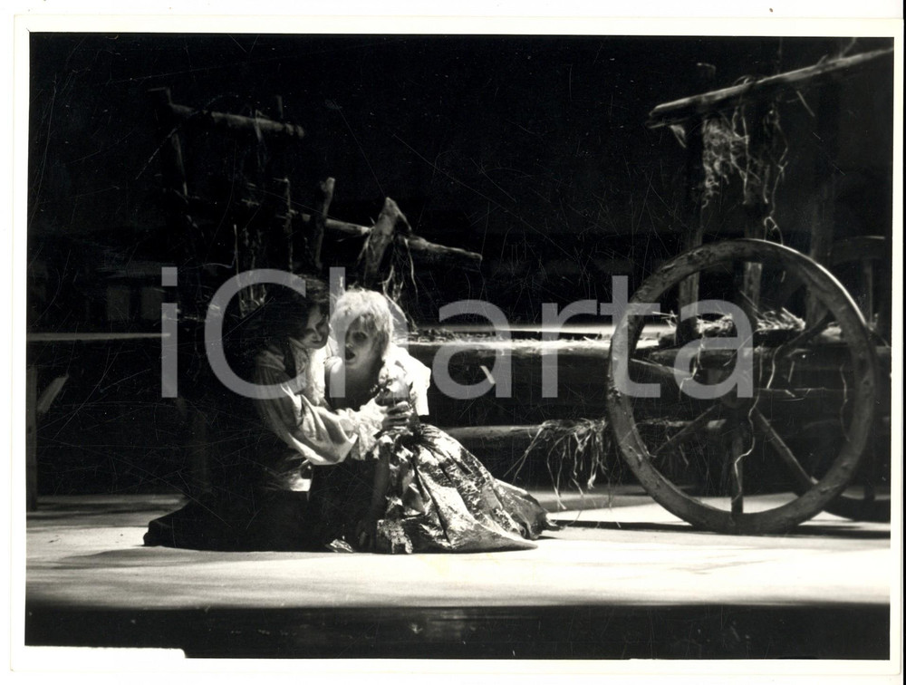 Fotografia d epoca originale 1980 ca STRASBOURG F Opera National du RHIN Messinscena teatrale Foto KAISER 1