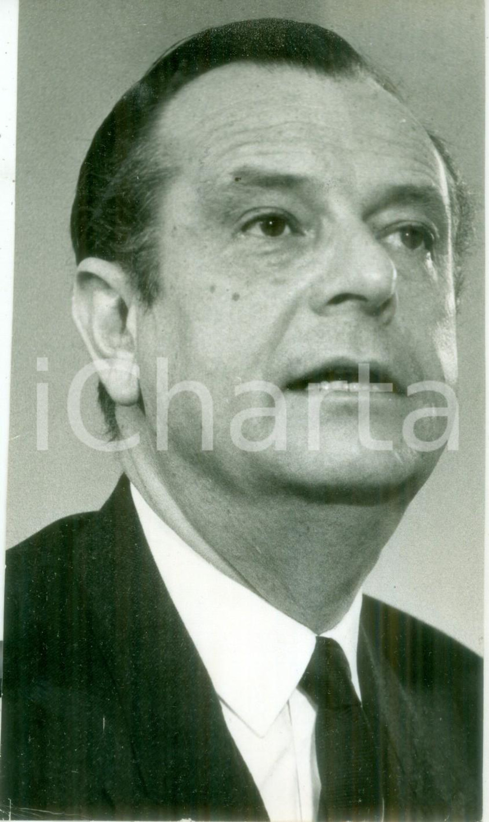 Fotografia d epoca originale 1975 ca PARIS Ritratto del politico Jean LECANUET Fotografia 1