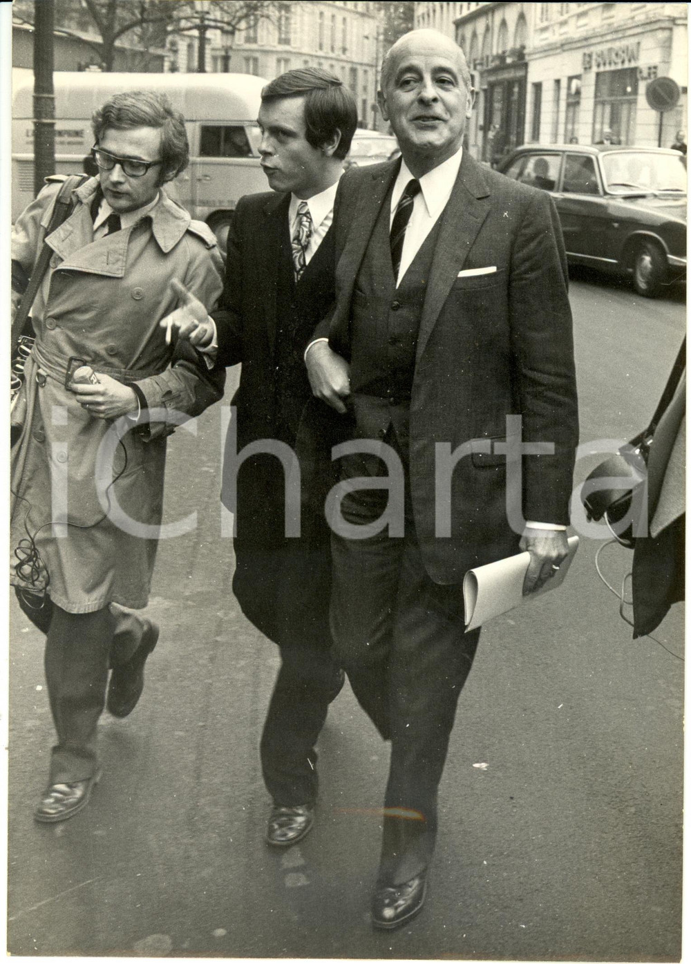 Fotografia d epoca originale 1971 PARIS AssemblÃ©e Nationale AndrÃ© RIVESHENRYS affaire de GARANTIE FONCIERE 1