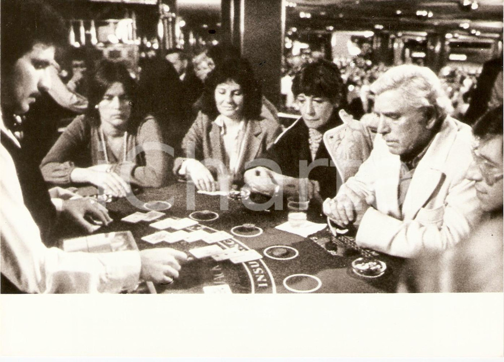 Fotografia d epoca originale 1988 ATLANTIC CITY Burt LANCASTER at the CASINO Movie by Louis MALLE Reprint 1