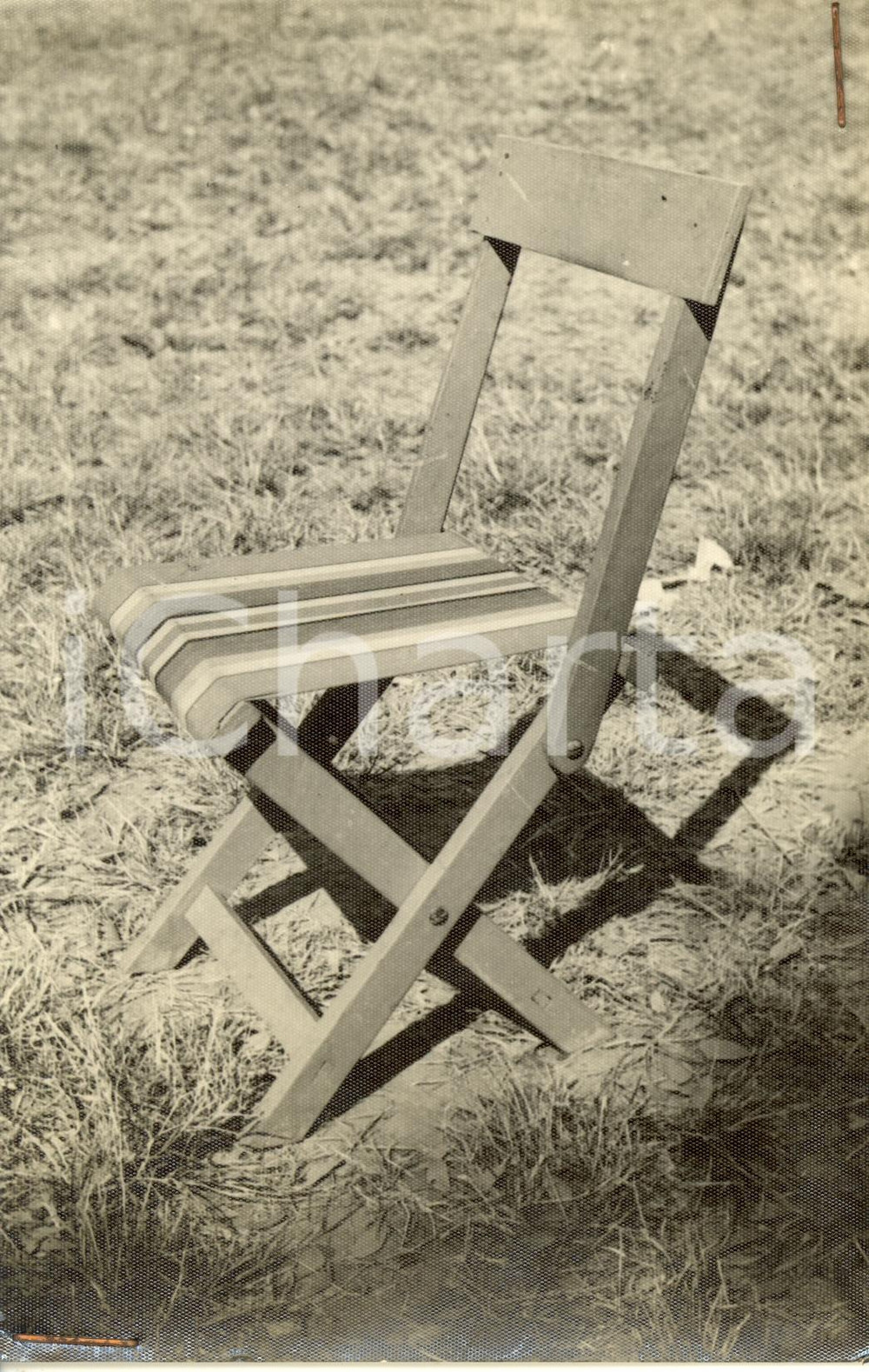 Fotografia d epoca originale 1955 ca CAMBOGIA Scuola CHAU PONHEA HOK Sedia in legno autoprodotta Fotografia 1