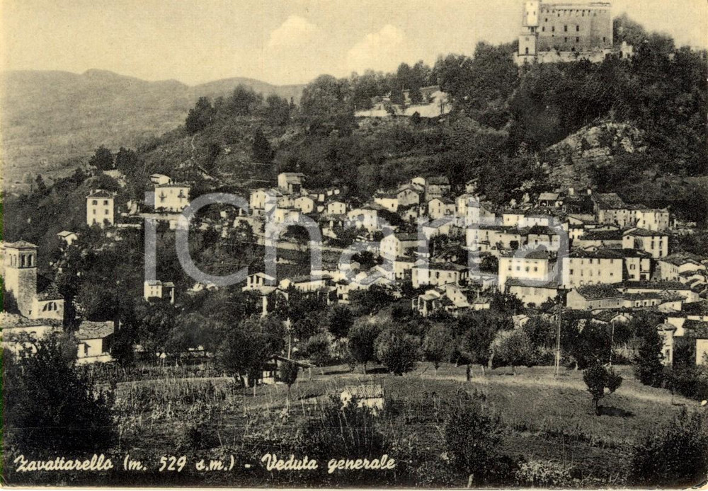 Cartolina originale da collezione 1952 ZAVATTARELLO PV Veduta panoramica dell abitato Cartolina postale FG VG 1