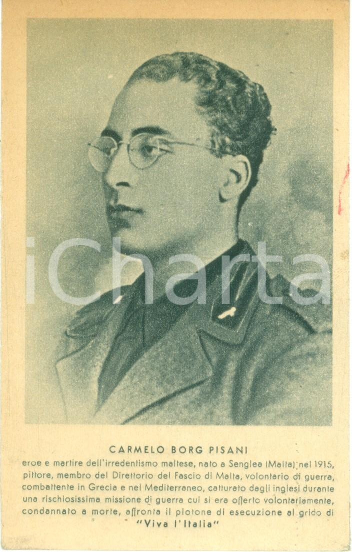 Cartolina originale da collezione 1943 ROMA Carmelo BORG PISANI irredentista maltese Cartolina 4 1