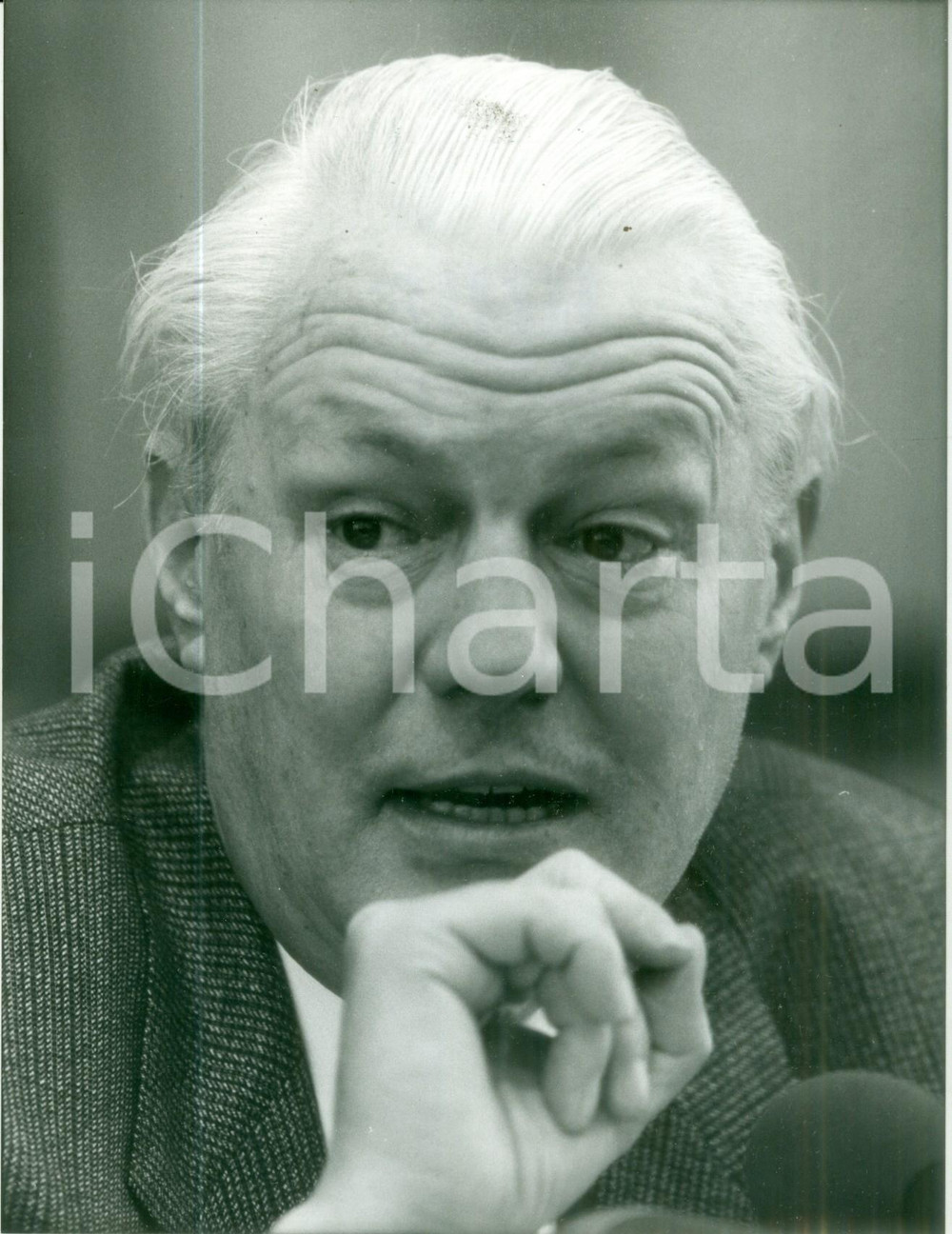 Fotografia d epoca originale 1988 BONN Gerhard STOLTENBERG Ministro dell Economia CDU Foto 1 1