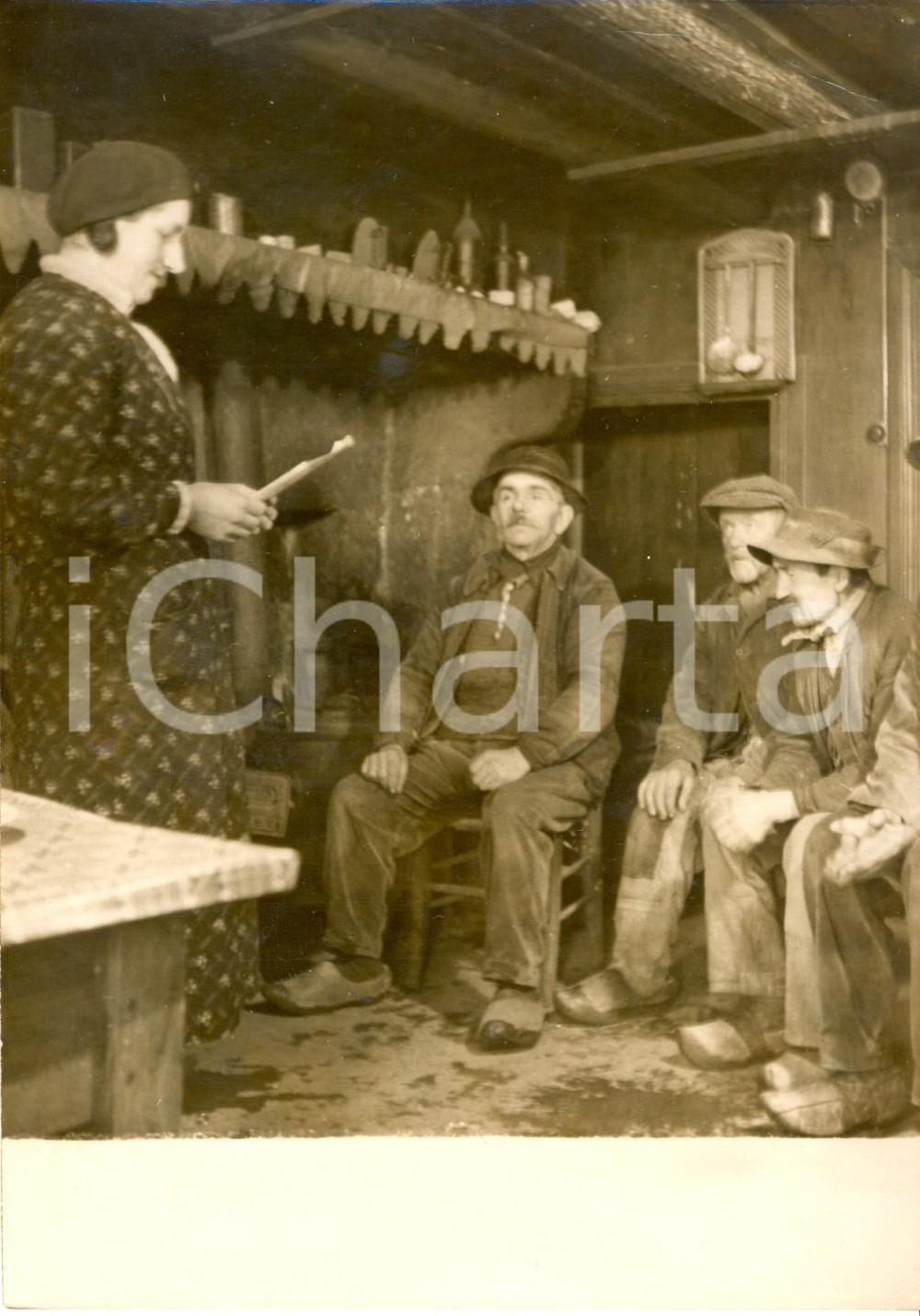 Fotografia d epoca originale 1943 BAFFIE FRANCIA Alice TRIOULEYRE Corporation Paysanne visita agricoltori 1