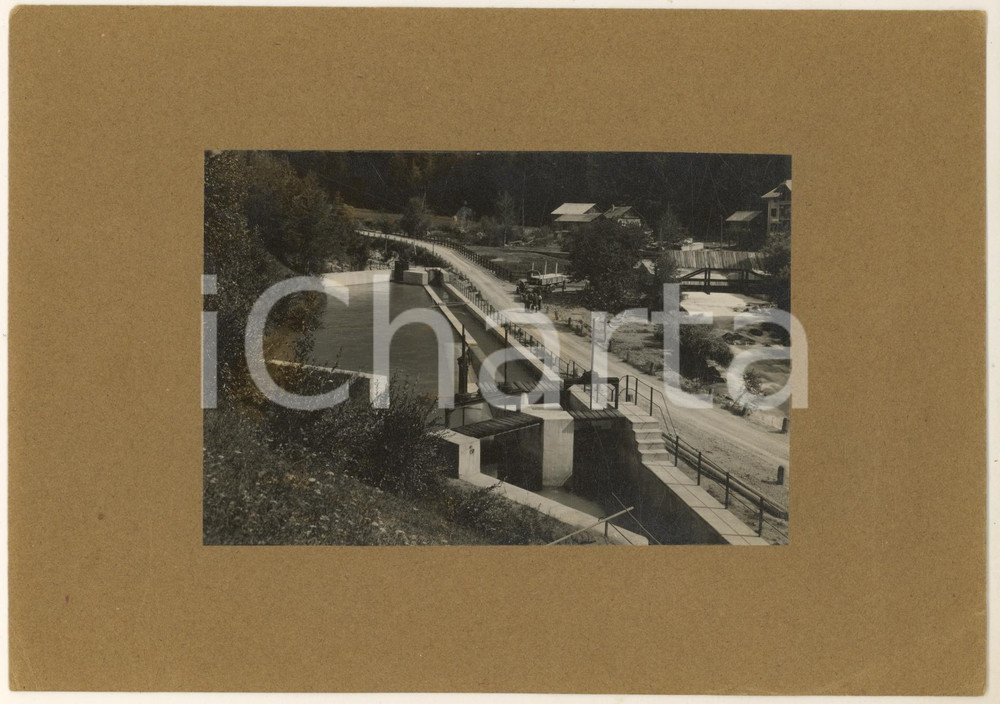 Fotografia d epoca originale 1920 ca TRENTINO Società Trentina Elettricità  Centrale in costruzione Foto 1 1