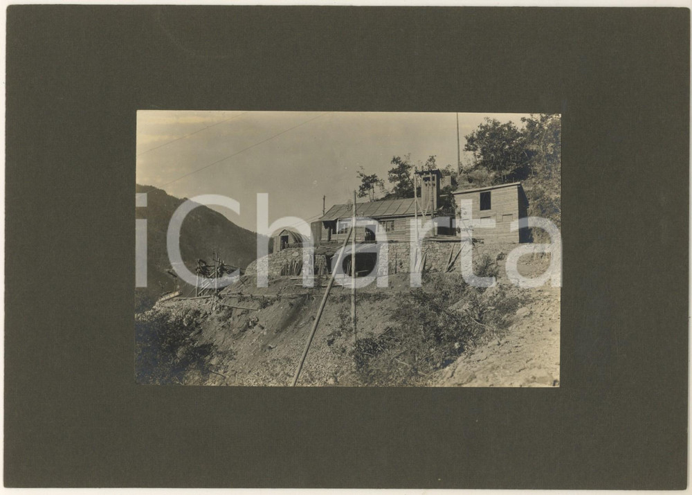 Fotografia d epoca originale 1920 ca TRENTINO Società Trentina Elettricità  Centrale in costruzione Foto 4 1
