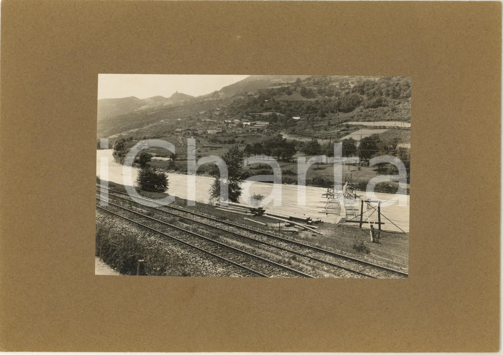 Fotografia d epoca originale 1920 ca TRENTINO Società Trentina Elettricità  Centrale in costruzione Foto 6 1