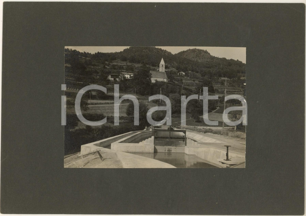 Fotografia d epoca originale 1920 ca TRENTINO Società Trentina Elettricità  Centrale in costruzione Foto 7 1
