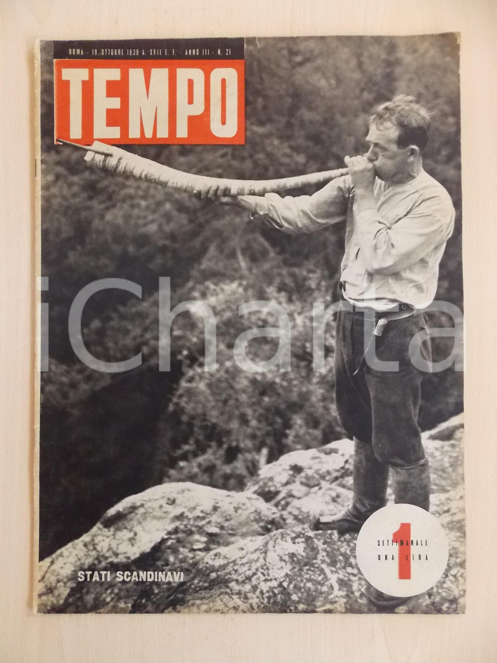 Giornale, rivista storica 1939 TEMPO Giorni di vendemmia Rivista ILLUSTRATA Anno III n. 21 1