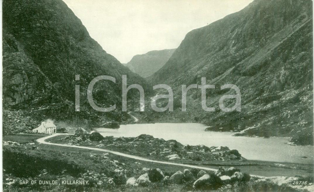 Cartolina originale da collezione 1940 KILLARNEY IRLANDA Panorama del Gap of Dunloe Cartolina FP NV 1