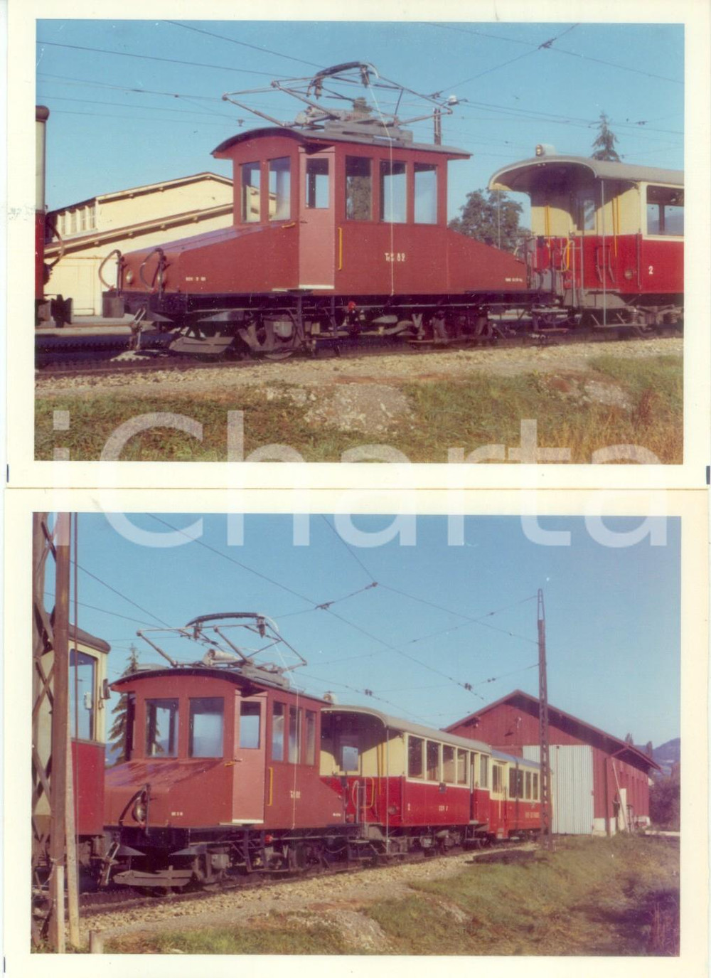 Fotografia d epoca originale 1973 SVIZZERA Ferrovia VEVEYBLONAYLES PLEIADES CEV Loco T 82 Lotto 2 foto 1