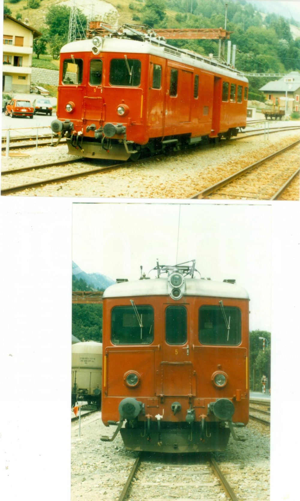 Fotografia d epoca originale 1975 ca SVIZZERA Ferrovie MARTIGNYORSIERES Locomotiva 5 Lotto 2 foto 1
