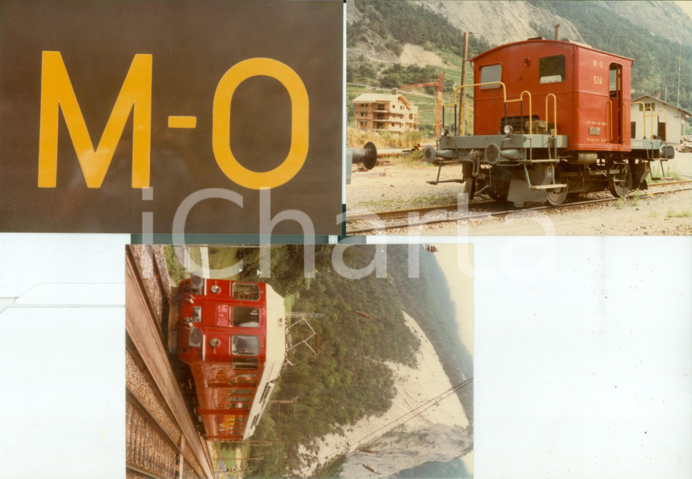Fotografia d epoca originale 1984 SVIZZERA Ferrovie MARTIGNYORSIERES Locomotiva 8 Lotto 3 foto 1
