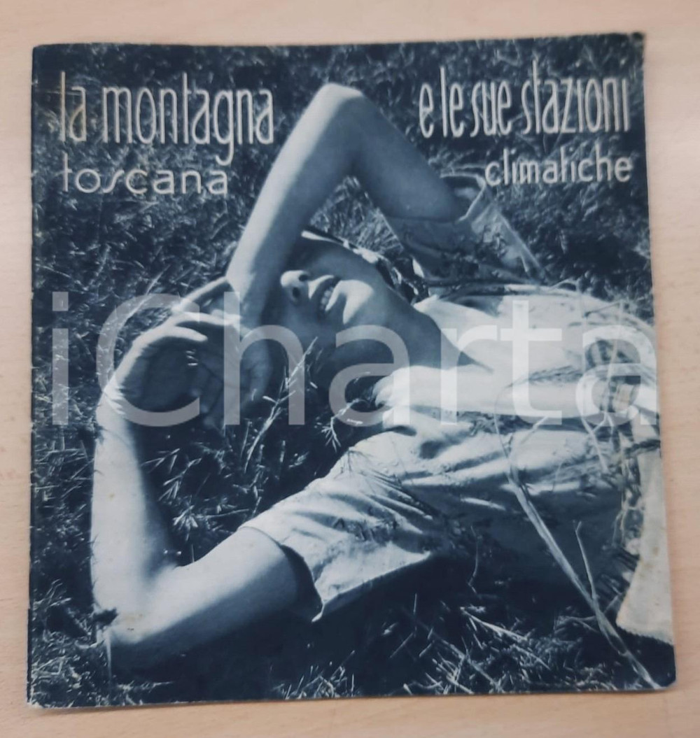 Materiale pubblicitario d’epoca 1930 ca TURISMO La montagna toscana e le sue stazioni climatiche 19 pp. 1