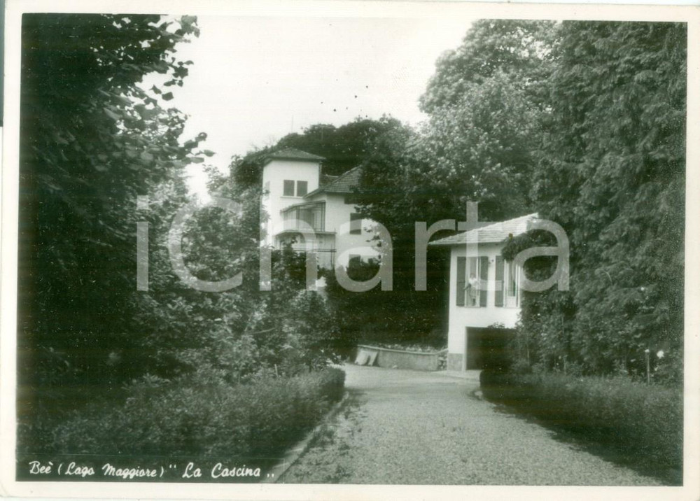 1965 ca BEE (VB) Ingresso a La Cascina sul LAGO MAGGIORE *Cartolina FG VG