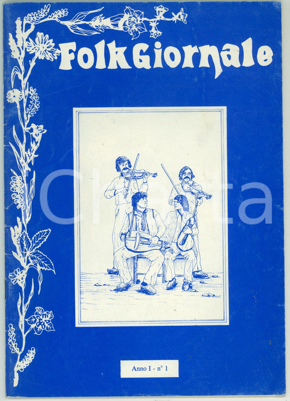 Giornale, rivista storica 1982 FOLKGIORNALE Musica Val Resia  Folk irlandese Rivista anno I n°1 1