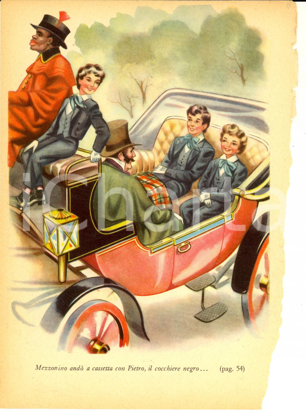 Stampa, bozzetto originale 1950 ca Ill. BONACINI  Mezzonino a cassetta Stampa da romanzo 16x23 cm 1