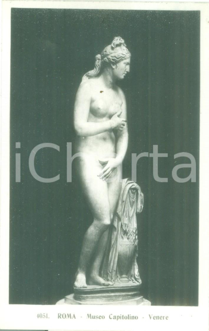 Cartolina originale da collezione 1935 ca ROMA La statua di Venere al Museo Capitolino Cartolina FP NV 1