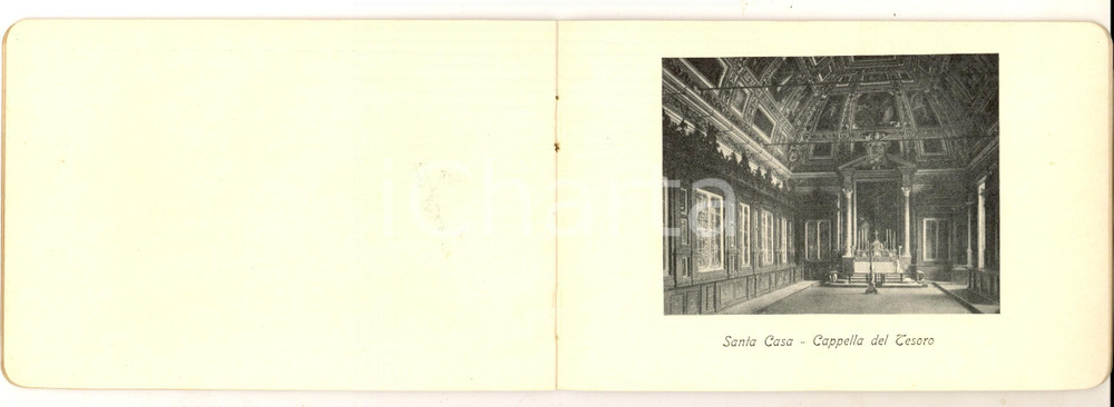 Materiale pubblicitario d’epoca 1903 SANTUARIO DI LORETO Libretto ILLUSTRATO 14 vedute 15x10 cm ALTEROCCA 1