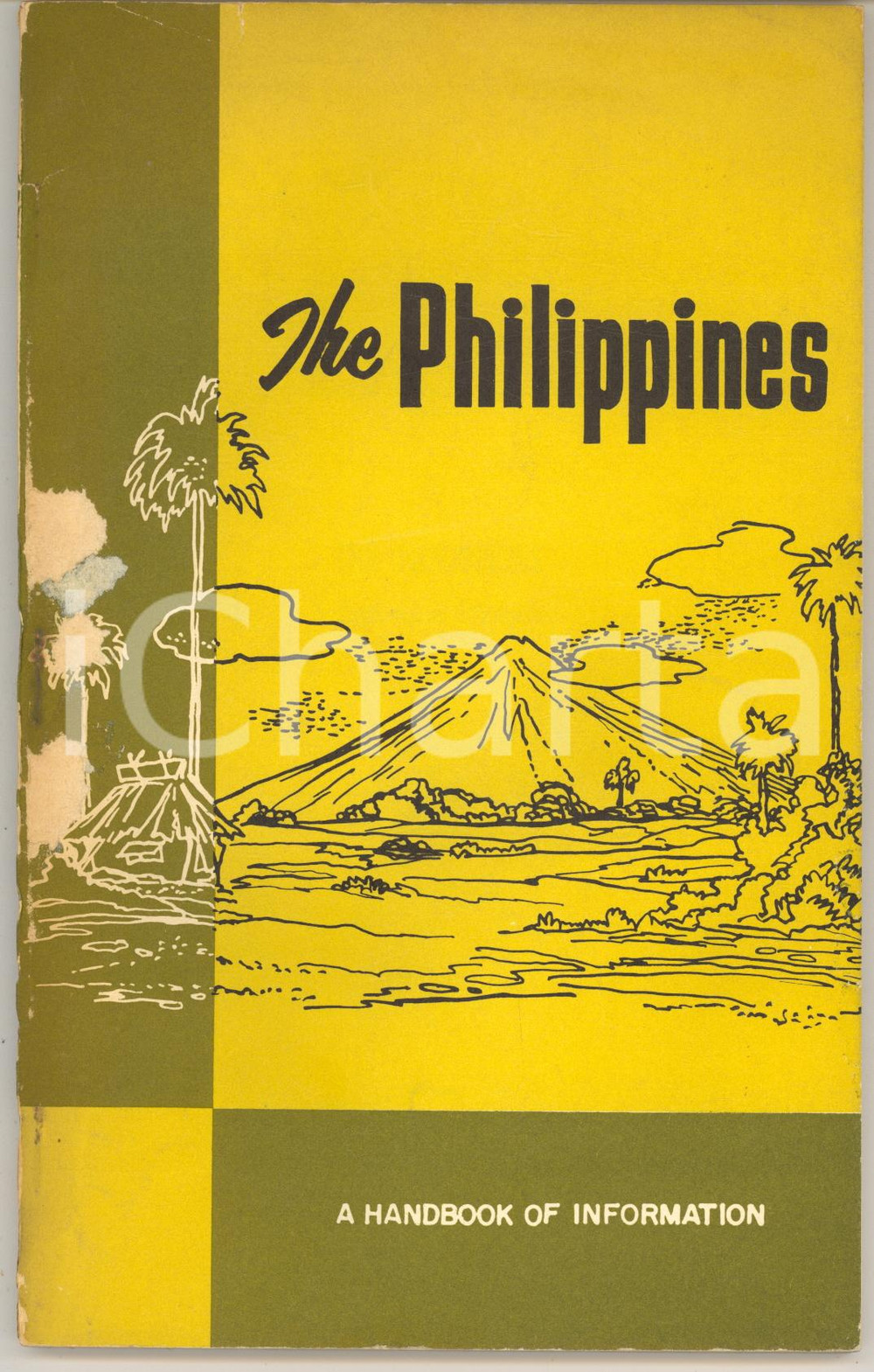 Materiale pubblicitario d’epoca 1955 THE PHILIPPINES A handbook of information pp. 132 TURISMO VINTAGE English 1