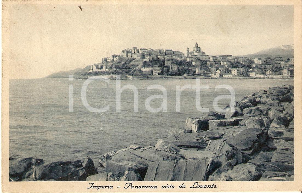 Cartolina originale da collezione 1937 IMPERIA Panorama visto da levante Cartolina FP VG 1