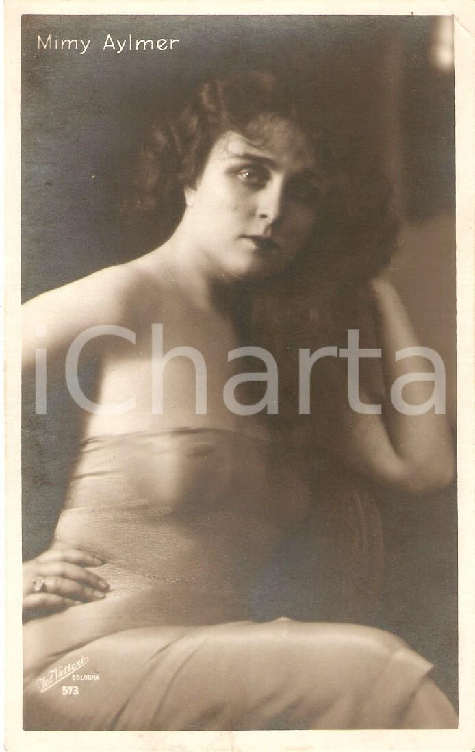Cartolina originale da collezione 1925 ca CINEMA Ritratto Mimi AYLMER Attrice Cartolina FP NV 1