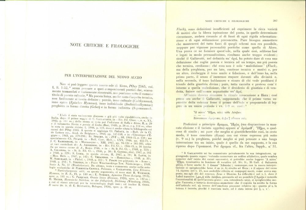 Libro, pubblicazione d epoca 1950 NAPOLI Antonino LUPPINO Interpretazione del nuovo Alceo Invio AUTOGRAFO 1