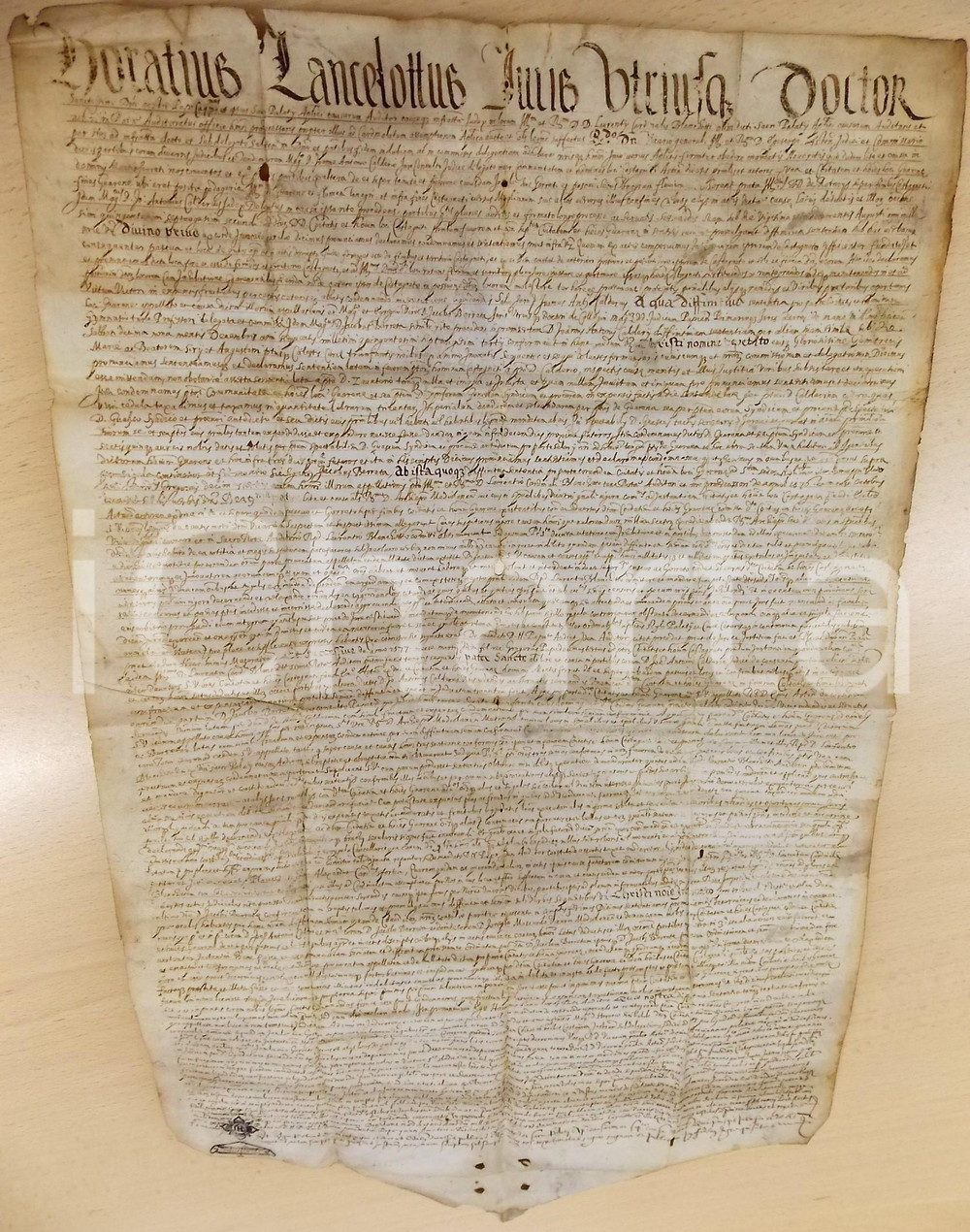 Documento originale, autentico 1608 ROMA Bolla papa Paolo V pro CASTAGNITO per terre del Tanaro Pergamena 1