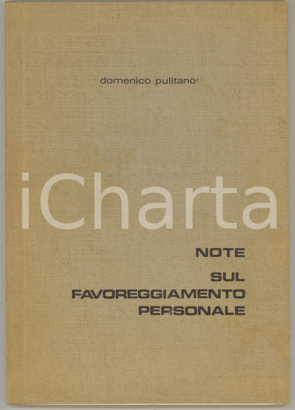 Libro, pubblicazione d epoca 1979 MILANO Domenico PULITANO  Note sul favoreggiamento personale 1