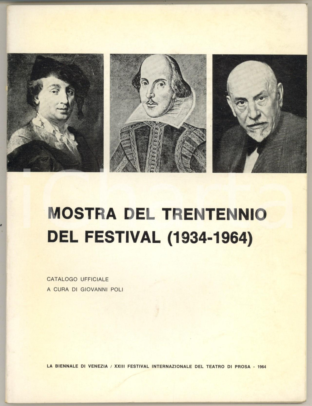 Libro, pubblicazione d epoca 1964 BIENNALE DI VENEZIA Giovanni POLI  Mostra trentennio Festival Teatro 1