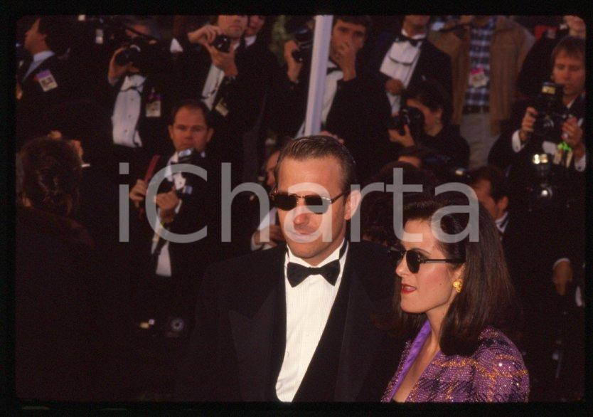 Fotografia d epoca originale Kevin COSTNER Wife Cindy  63rd Annual Academy Awards 1991 35mm vintage slide 4 1
