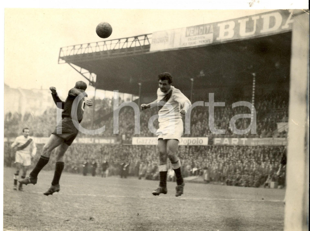 Fotografia d epoca originale 1958 CALCIO SERIE A TORINOGENOA 00 Azione di Giancarlo BACCI Foto 24x18 1