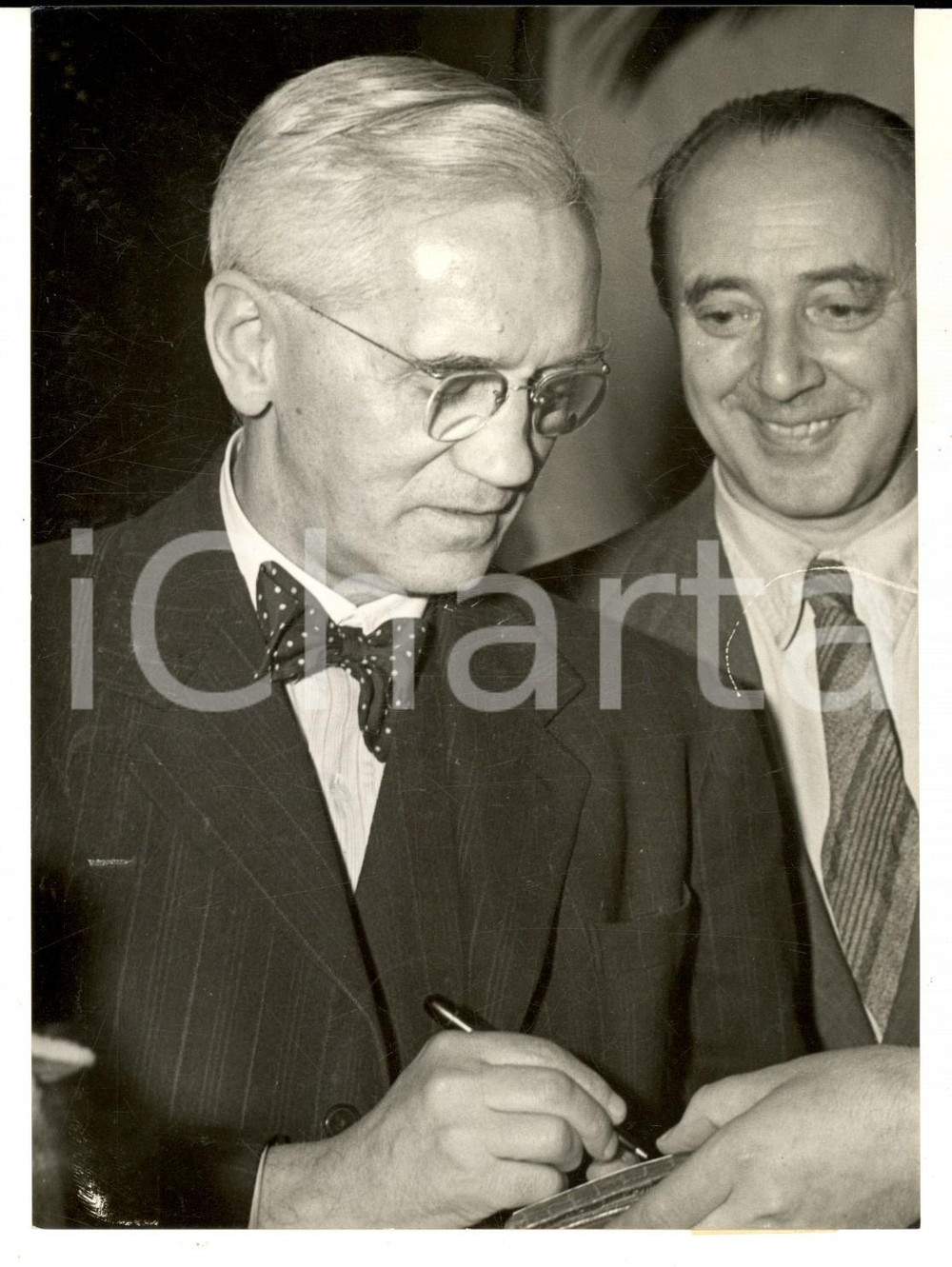 Fotografia d epoca originale 1953 LONDON Ritratto dello scienziato Alexander FLEMING  Foto 14x18 cm 1