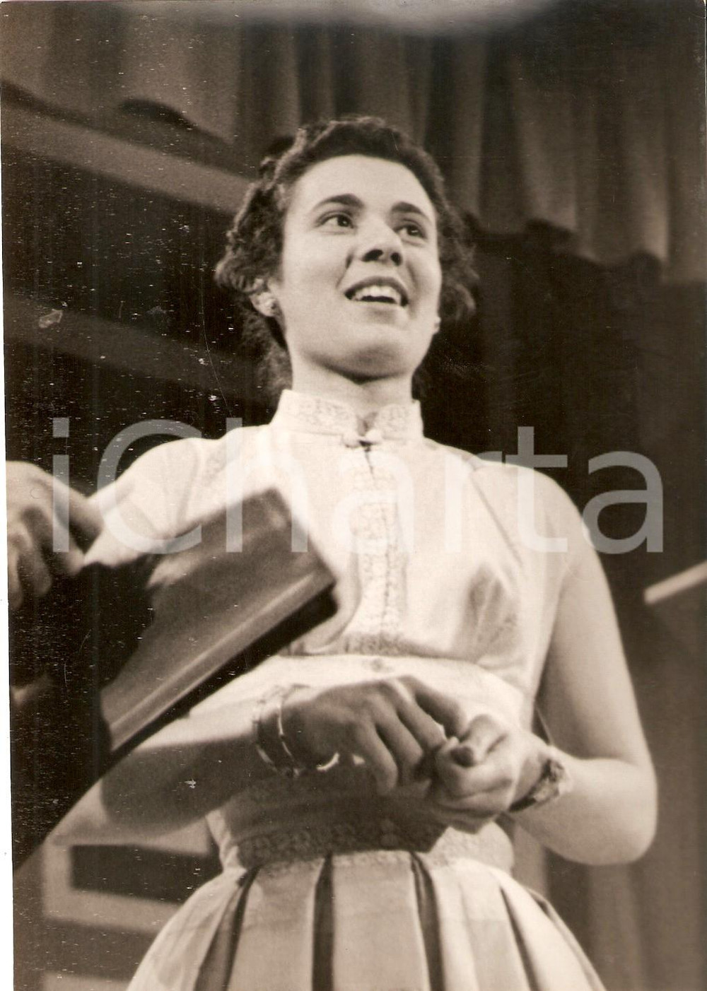 1956 LASCIA O RADDOPPIA Concorrente Mela MONDI vince 5 milioni *Foto 13x18 cm