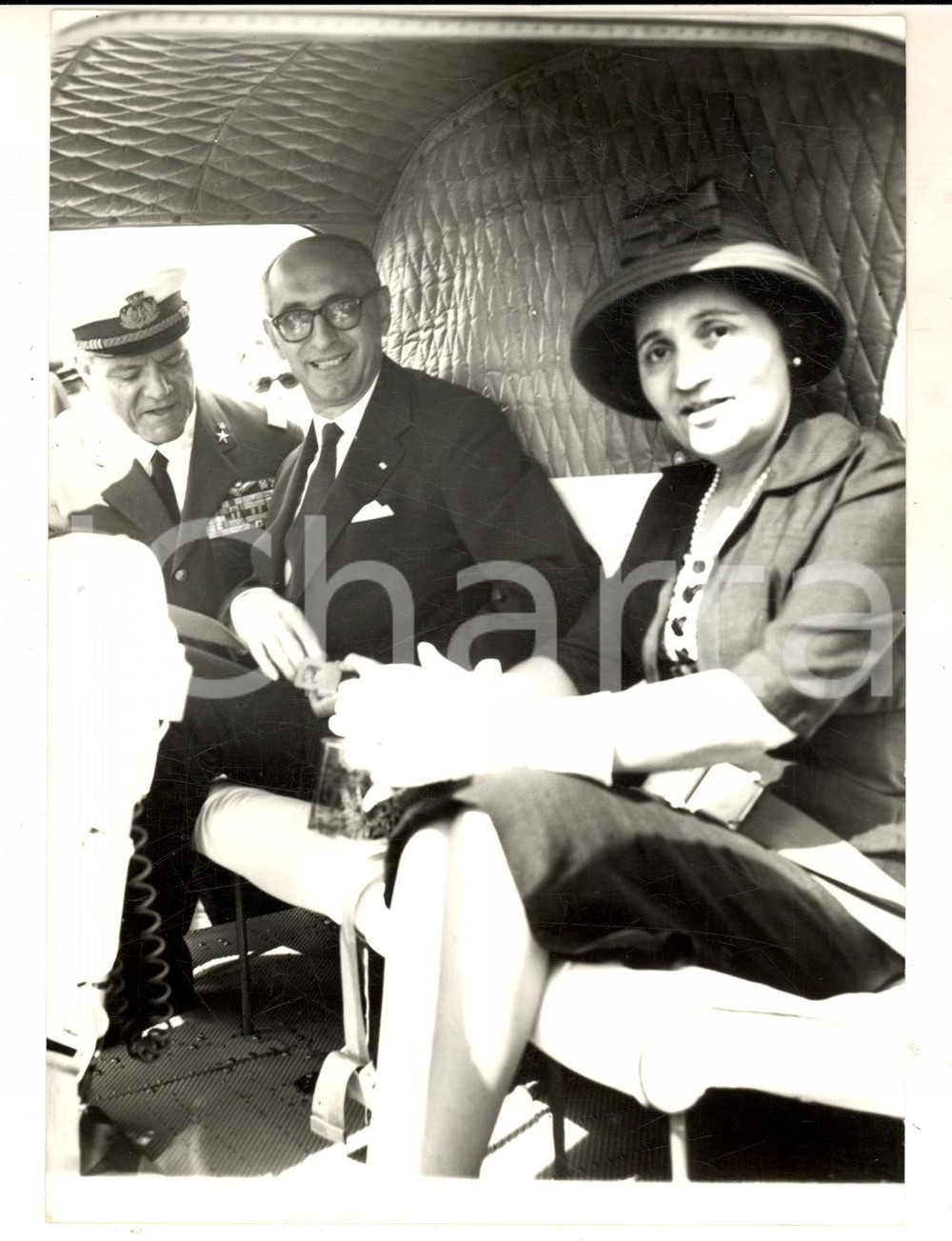 Fotografia d epoca originale 1960 ROMA Presidente argentino Arturo FRONDIZI in partenza per Gubbio Foto 1