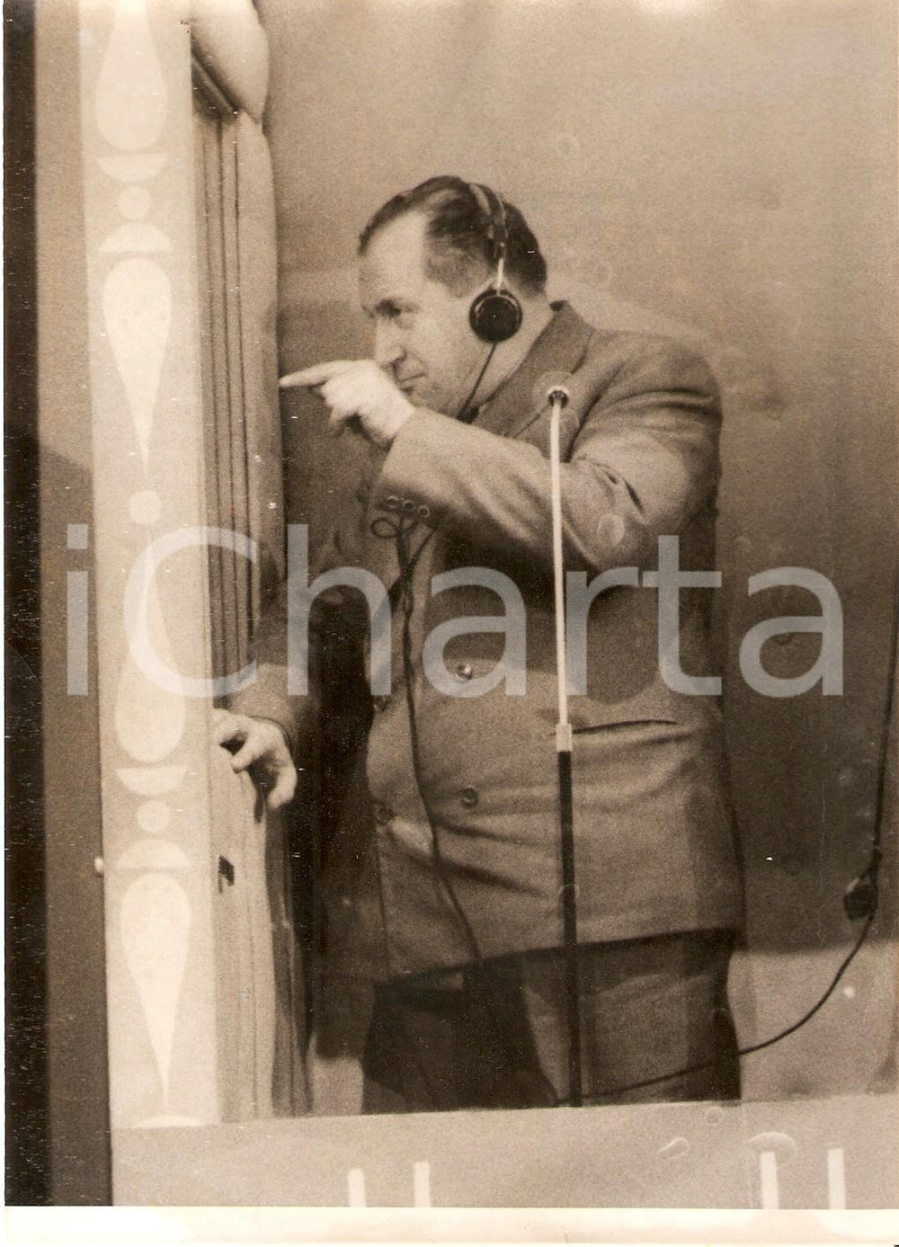Fotografia d epoca originale 1956 LASCIA O RADDOPPIA Luigi SCANAGATTA accetta la sfida Foto 13x18 cm 1