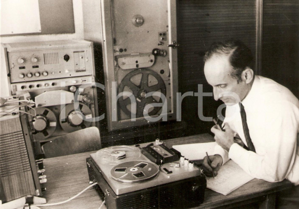 Fotografia d epoca originale 1971 SVIZZERA RADIO Lotta contro i pirati dell aria Foto 18x13 cm 1