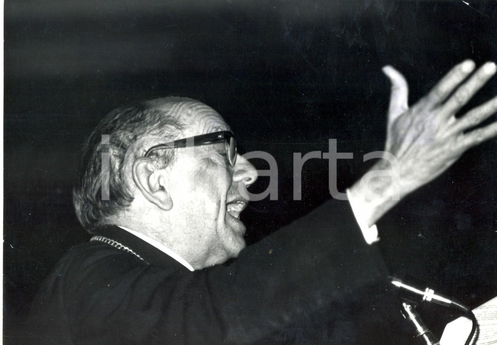 1972 MILANO - "MANI TESE" - Discorso dell'arcivescovo Hélder Pessoa CAMARA *Foto