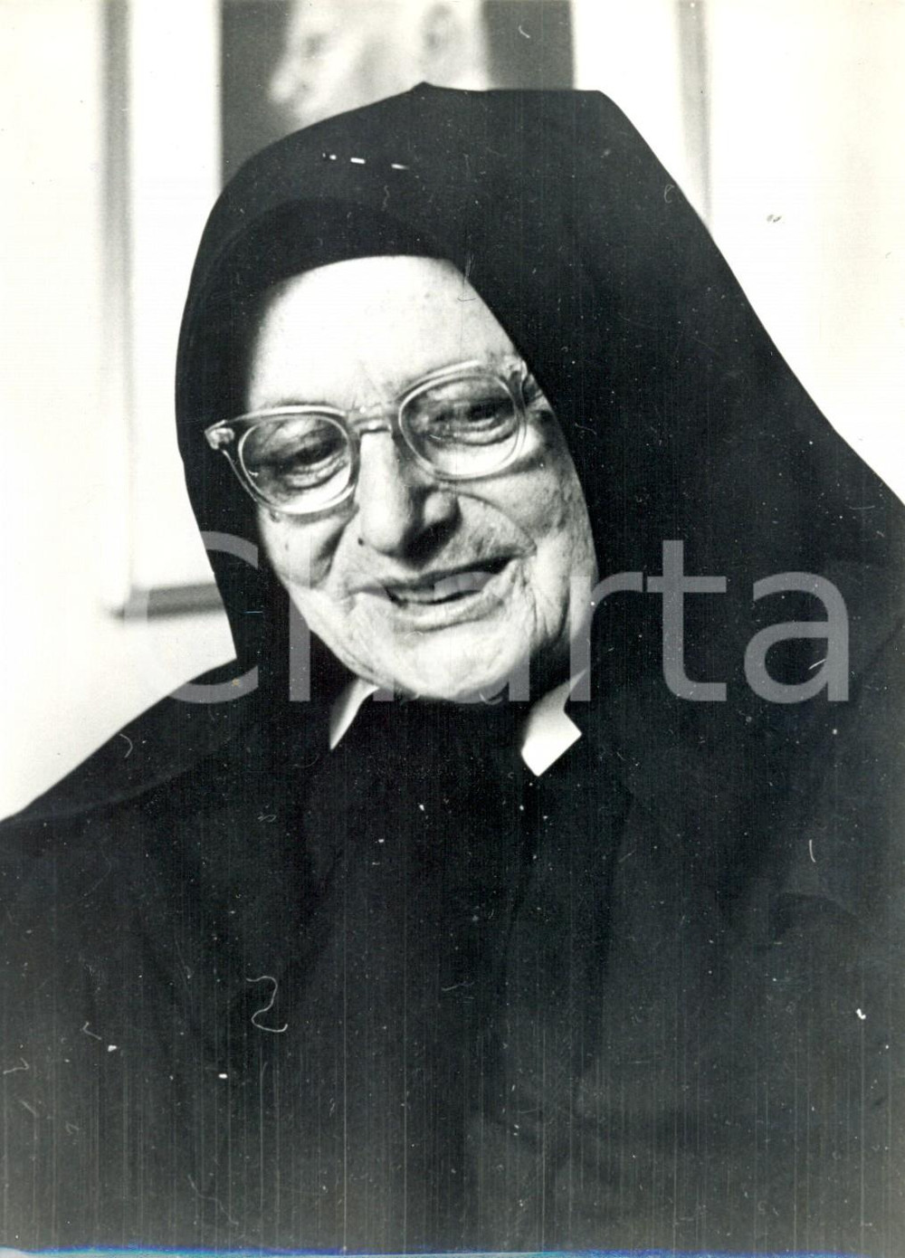 Fotografia d epoca originale 1963 CAPEZZANO  La maestra di papa Paolo VI  Suor Maria Zaira Foto 13x18 cm 1